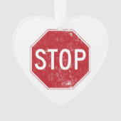 動揺してな停止印 オーナメント (正面)