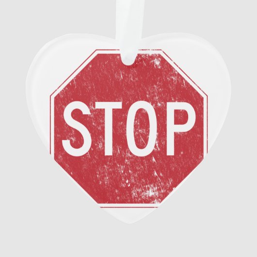 動揺してな停止印 オーナメント (裏面)