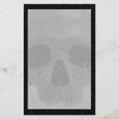 動揺してな割れたスカルのゴシック様式文房具 便箋 (正面)