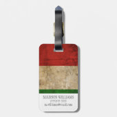 動揺してな国旗|イタリア ラゲッジタグ (裏面縦)