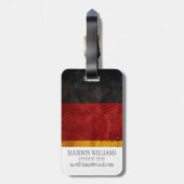 動揺してな国旗|ドイツ ラゲッジタグ (裏面縦)