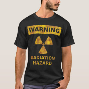 動揺してな放射危険のTシャツ Tシャツ