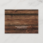 動揺してな木は名刺の結婚式をつけます 名刺 (裏面)