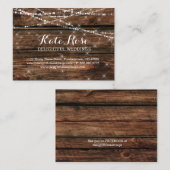 動揺してな木は名刺の結婚式をつけます 名刺 (正面/裏面)