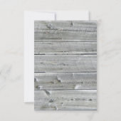 動揺してな木製のカウボーイのブーツ3x5Weddingの招待状 招待状 (裏面)