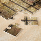 動揺してな木製の素朴な西欧諸国の赤の納屋 ジグソーパズル (側面)