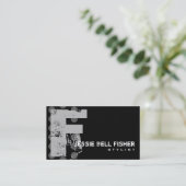 動揺してな水玉模様-モノグラムF 名刺 (スタンド正面)