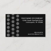 動揺してな水玉模様-モノグラムF 名刺 (裏面)