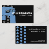 動揺してな水玉模様-モノグラムR 名刺 (正面/裏面)