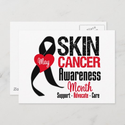 動揺してな皮膚癌の認識度月 ポストカード (正面/裏面)