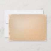 動揺してな砲金の灰色のヴィンテージスクロールrsvpカード 出欠カード (裏面)