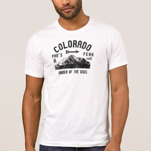 動揺してな穂先の神のピークコロラド州の庭 Tシャツ (正面)