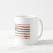 動揺してな米国の旗が付いているクールなマグ コーヒーマグカップ (正面右)