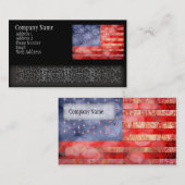 動揺してな米国旗 名刺 (正面/裏面)