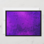 動揺してな紫色のゴシック様式結婚式の保存日付 セーブザデート (裏面)