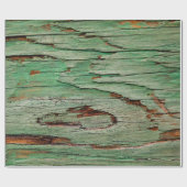 動揺してな老化させた木製の穀物のBohoのギフト用包装紙 ラッピングペーパー (フラット)