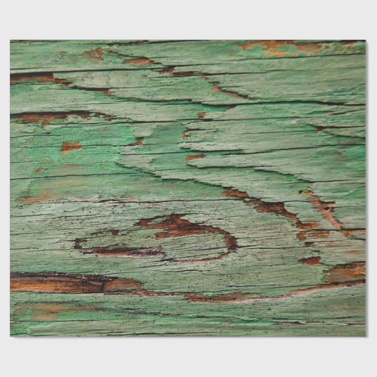 動揺してな老化させた木製の穀物のBohoのギフト用包装紙 ラッピングペーパー (フラット)