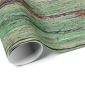 動揺してな老化させた木製の穀物のBohoのギフト用包装紙 ラッピングペーパー (ロールコーナー)