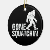 動揺してな行ったSquatchin - セラミックオーナメント (左)