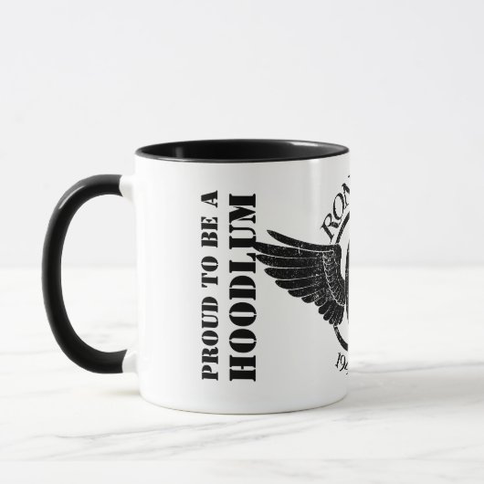 動揺してな記念のギャングの信号器のマグ- 15のoz マグカップ (左)