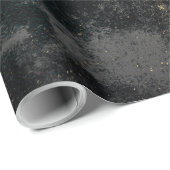 動揺してな金ゴールドおよび黒09 ラッピングペーパー (ロールコーナー)