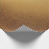 動揺してな金ゴールドの金属質3 ラッピングペーパー (角)