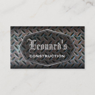動揺してな金属の建設業カード 名刺