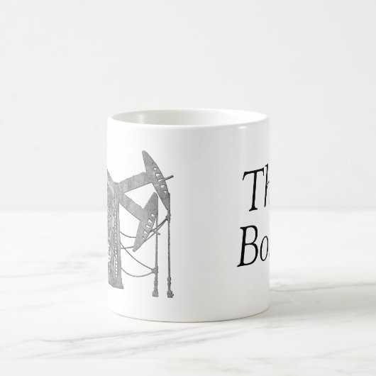 動揺してな金属の油田の(ボスのために)デザイン コーヒーマグカップ (中央)