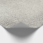 動揺してな銀製の金属質10 ラッピングペーパー (角)