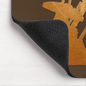 動揺してな銅の油のポンピングユニットのデザイン マウスパッド (コーナー)