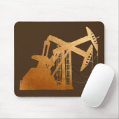動揺してな銅の油のポンピングユニットのデザイン マウスパッド (マウス)