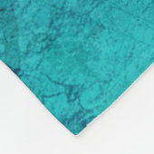 動揺してな青緑の曼荼羅 フリースブランケット (角)