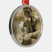 動揺してな青銅色の彫像オーギュスト・ロダン思想家 メタルオーナメント (右)