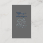 動揺してな風化させた木製の農家の青の蝶 名刺 (裏面)