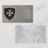 動揺してな騎士Hospitallerの十字 名刺 (正面/裏面)