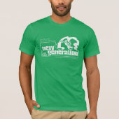 動揺してな"新しい世代"のティー Tシャツ (正面)