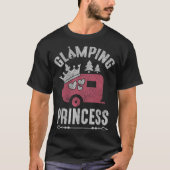 動揺してなGlampingのプリンセスかわいいキャンプのGlamper Tシャツ (正面)