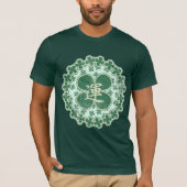 動揺してなSt paddys dayのシャムロックの漢字 Tシャツ (正面)