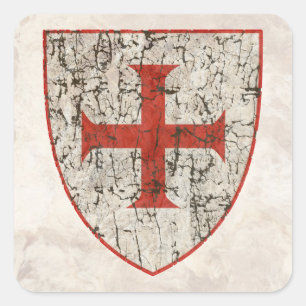 動揺してなTemplarの十字 スクエアシール