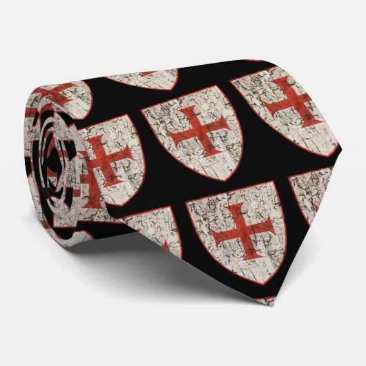 動揺してなTemplarの十字 ネクタイ (ロール)
