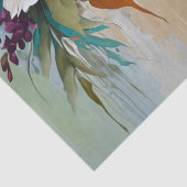 動揺してカラフルフローラオンブルーベージュホワイト 薄葉紙 (詳細)