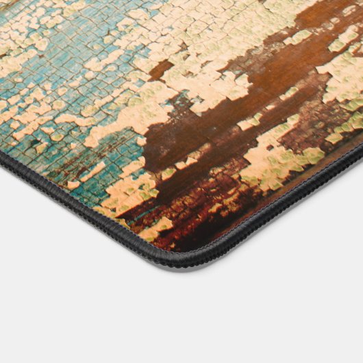 動揺してグランジユニーク風化色彩の鮮やか木 デスクマット (コーナー)