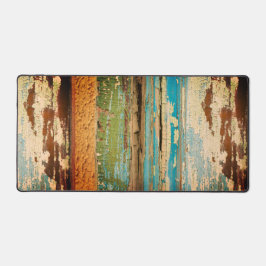 動揺してグランジユニーク風化色彩の鮮やか木 デスクマット