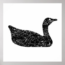 動揺してグースシルエット ポスター