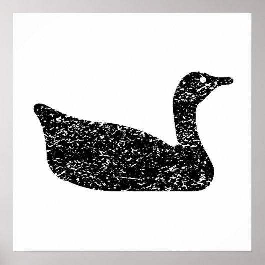 動揺してグースシルエット ポスター (正面)