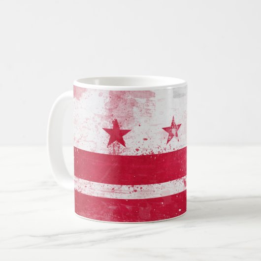 動揺してコロンビア州旗 コーヒーマグカップ (正面左)