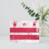 動揺してコロンビア州旗 ポストカード (スタンド正面)