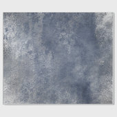 動揺してシルバーグレーグランジーブルーラップ ラッピングペーパー (フラット)