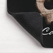 動揺してスカルとボーンブラックコンピュータマウスパッド マウスパッド (コーナー)