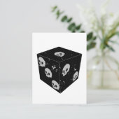 動揺してスカルスケッチサイコロ ポストカード (スタンド正面)